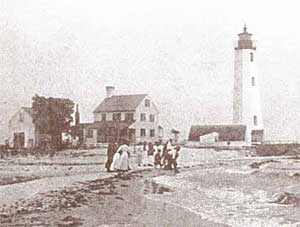 19th century visitors to New Point Comfort Lighthouse